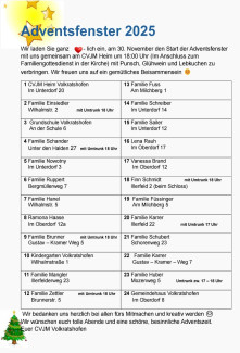 Volkratshofer Adventsfenster